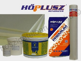 Hőplusz lábazati hőszigetelő rendszer Ablonczy dekor vakolattal