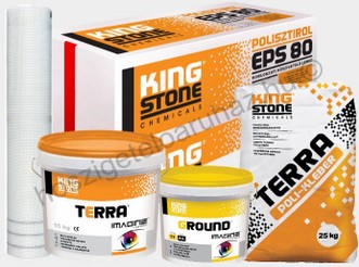 KingStone TERRA hőszigetelő rendszer 2 mm dörzsölt