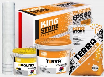 KingStone TERRA hőszigetelő rendszer 1,5 mm kapart