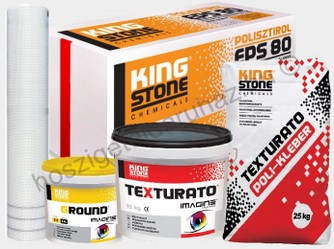 KingStone TEXTURATO hőszigetelő rendszer 1,5 mm kapart